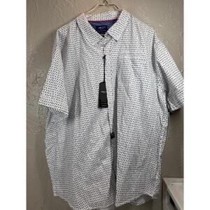 Geometrix‎ By Drill Mens Flamingo Short Sleeve Button Down Shirt Size 3XL NWT